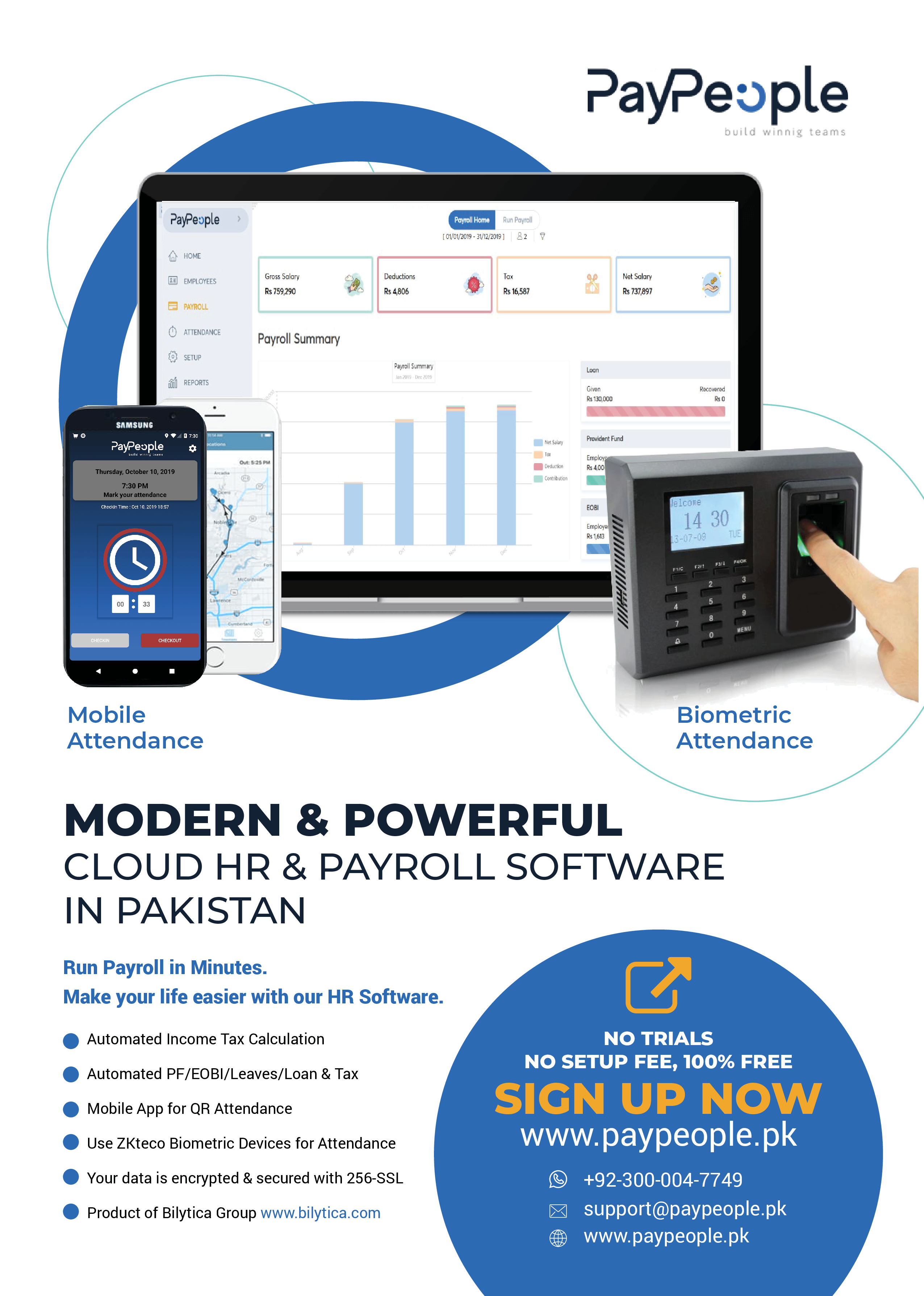 Top 6 Benefits of Time and Attendance Software in Lahore Mobile App